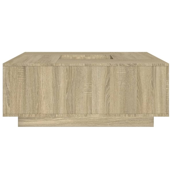 vidaXL Salongbord sonoma eik 100x100x40 cm konstruert tre