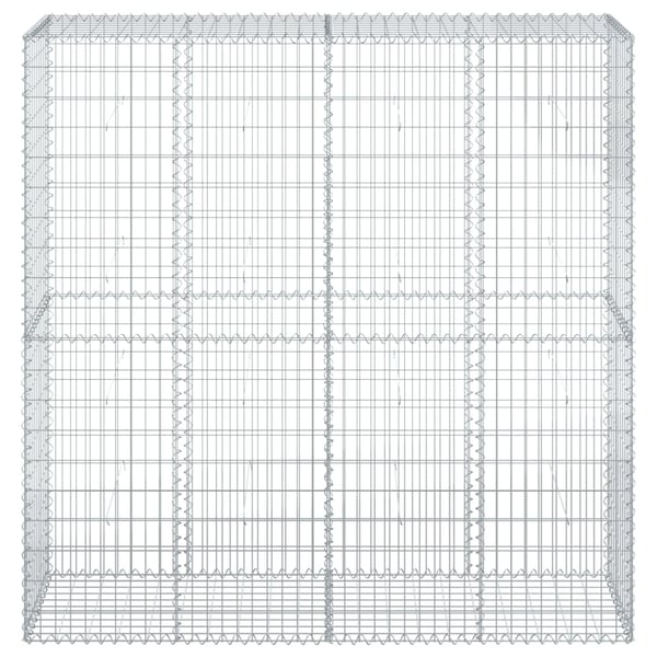 vidaXL Kivikori katolla 200x50x200 cm galvanoitu rauta