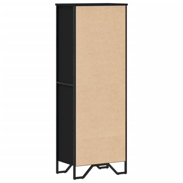 vidaXL Bokhylle svart 50x31x137,5 cm konstruert tre