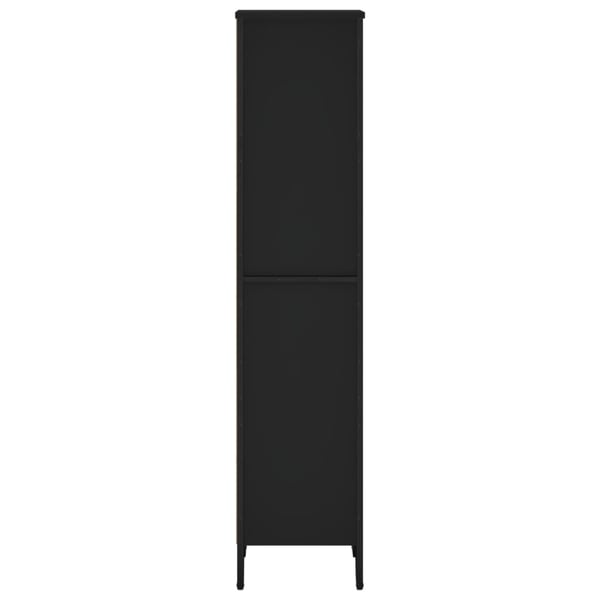 vidaXL Bokhylle svart 50x31x137,5 cm konstruert tre