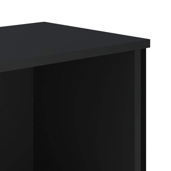 vidaXL Bokhylle svart 50x31x137,5 cm konstruert tre