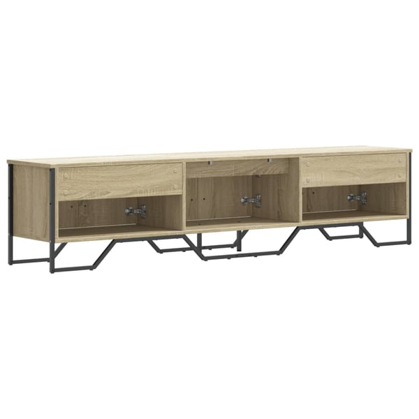 vidaXL tv-bord 180x34x41 cm konstrueret træ sonoma-eg