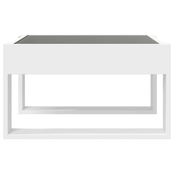 vidaXL sofabord med Infinity LED-lys 50x53x30 cm hvid