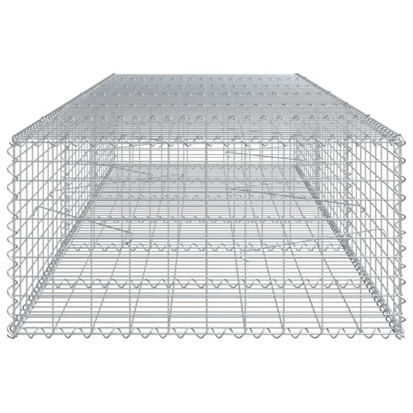 vidaXL Kivikori katolla 300x100x50 cm galvanoitu rauta