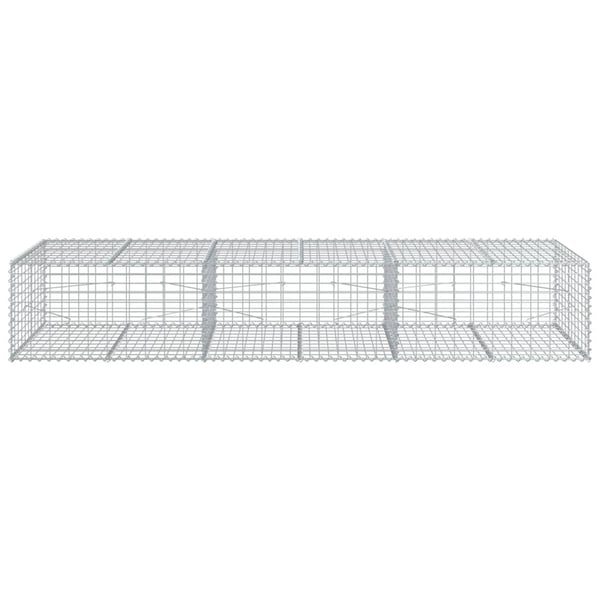 vidaXL Kivikori katolla 300x100x50 cm galvanoitu rauta