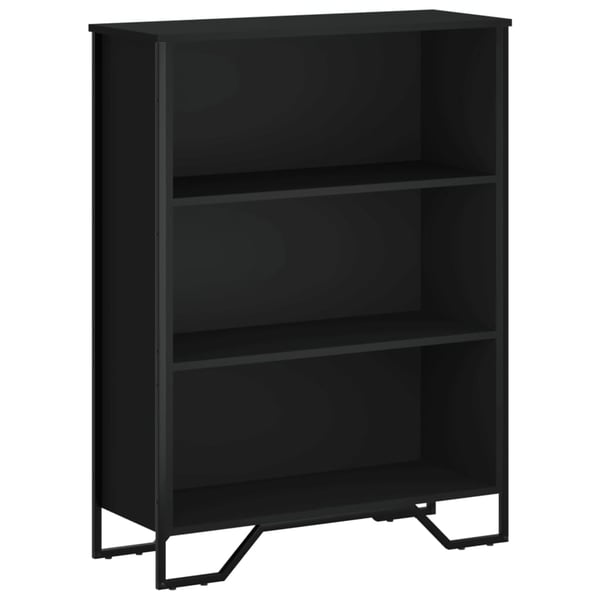 vidaXL Bokhylle svart 80x31x106 cm konstruert tre
