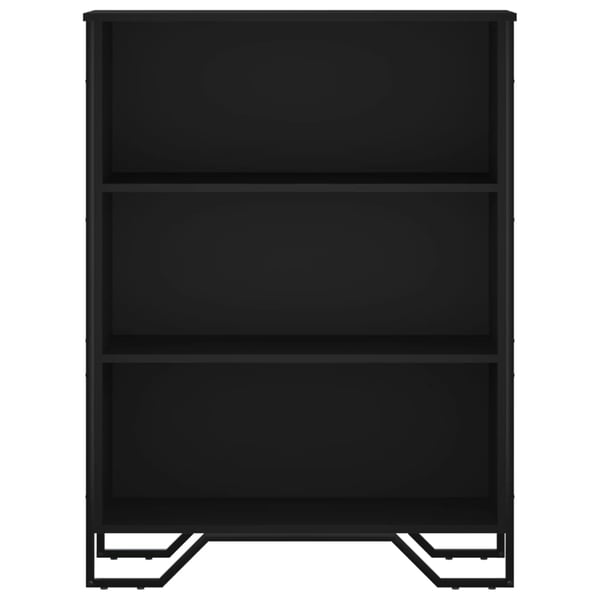 vidaXL Bokhylle svart 80x31x106 cm konstruert tre