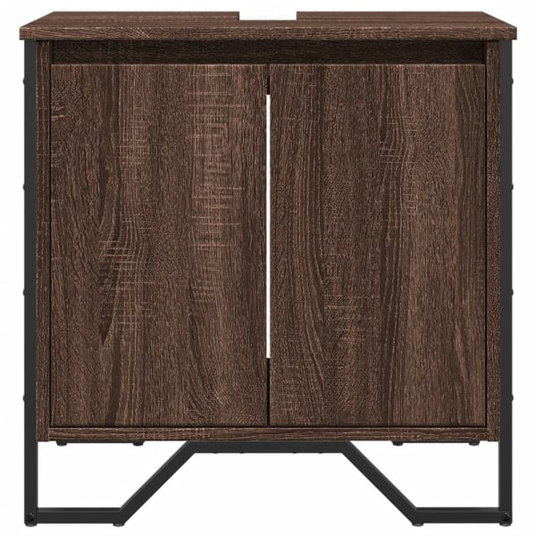 vidaXL Servantskap brun eik 60x35x60 cm konstruert tre