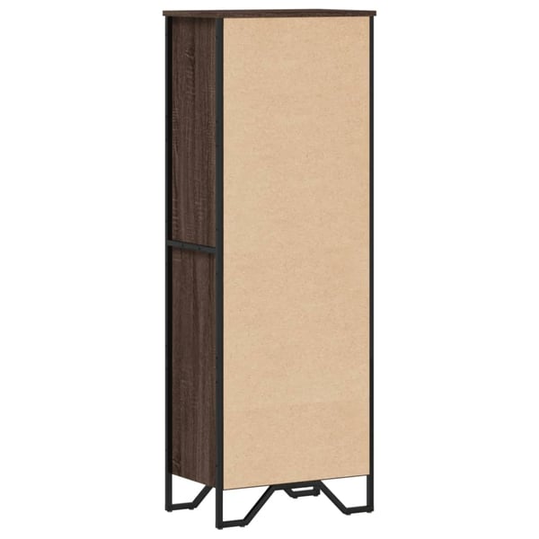 vidaXL Bokhylle brun eik 50x31x137,5 cm konstruert tre