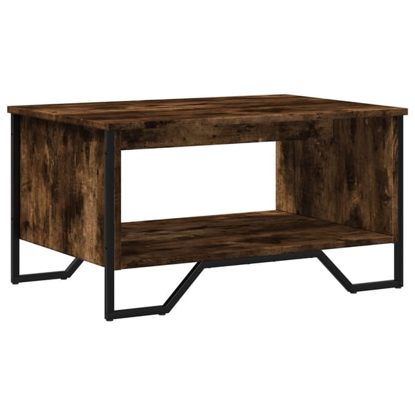 vidaXL Salongbord røkt eik 75x51x40 cm konstruert tre