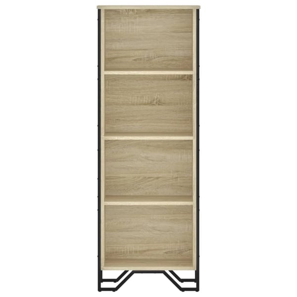 vidaXL Bokhylle sonoma eik 50x31x137,5 cm konstruert tre