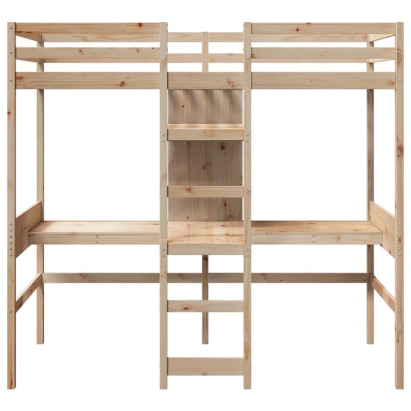 vidaXL Ramme for loftseng uten madrass 80x200 cm heltre furu