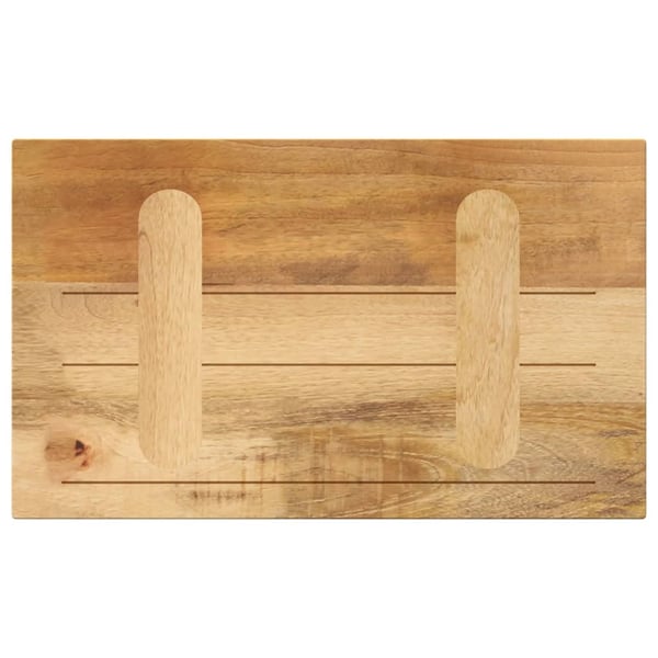 vidaXL bordplade 60x30x3,8 cm rektangulær massivt ru mangotræ