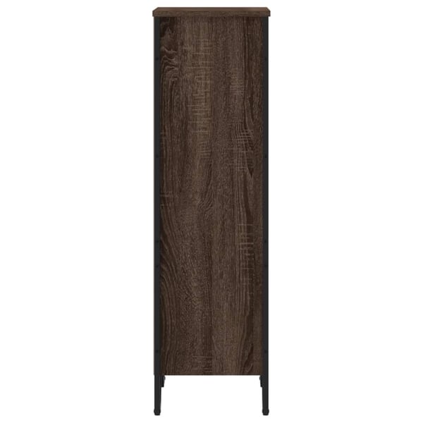 vidaXL Bokhylle brun eik 50x31x106 cm konstruert tre
