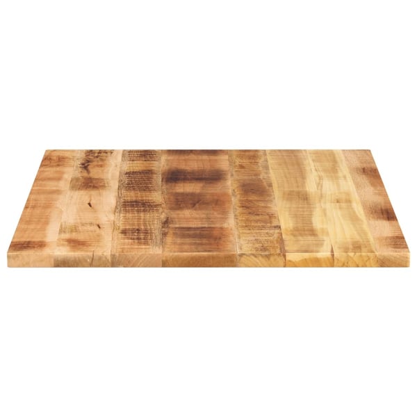 vidaXL Bordplate 100x80x2,5 cm rektangulær grovt heltre mango