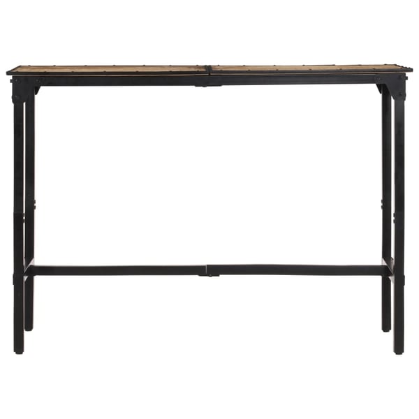 vidaXL Barsett 7 deler grov heltre mango og metall