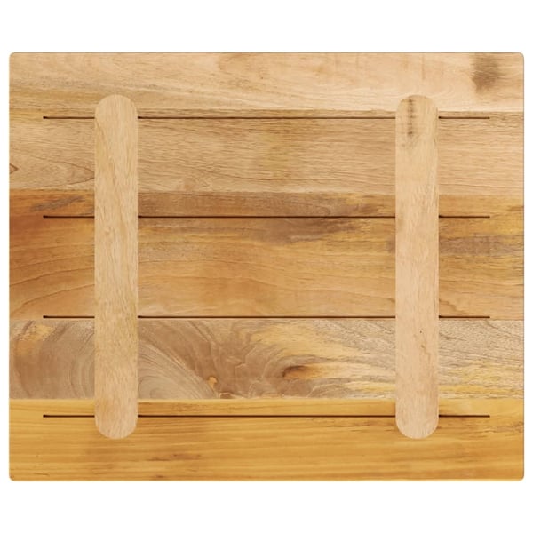 vidaXL Pöytälevy 60x50x2,5 cm suorakaide karkea täysi mangopuu