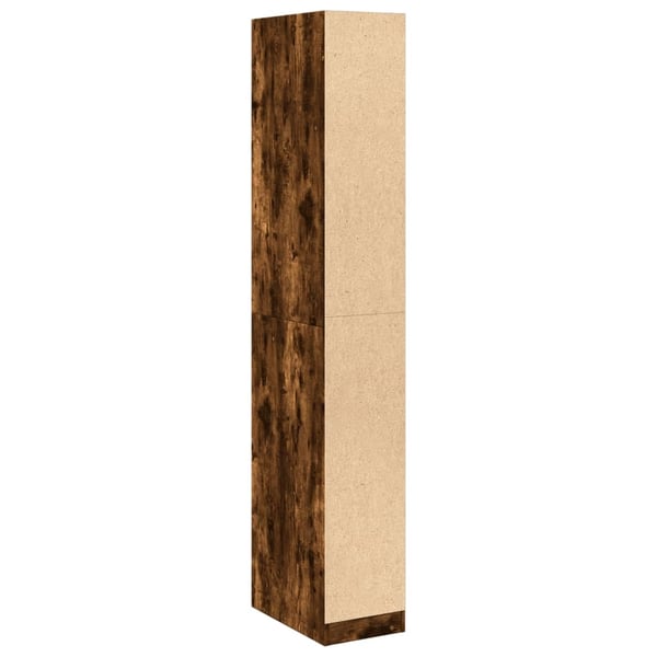 vidaXL Garderobe røkt eik 30x50x200 cm konstruert tre