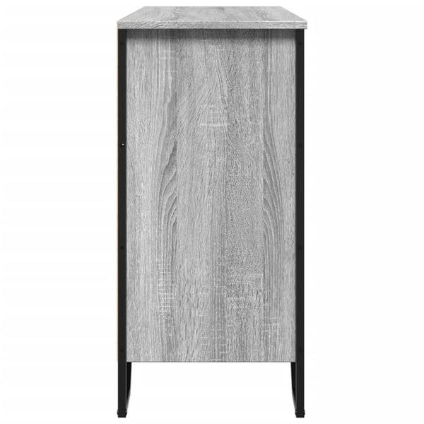 vidaXL Skjenk grå sonoma 101x35,5x74,5 cm konstruert tre
