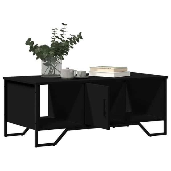 vidaXL sofabord 100x51x40 cm konstrueret træ sort