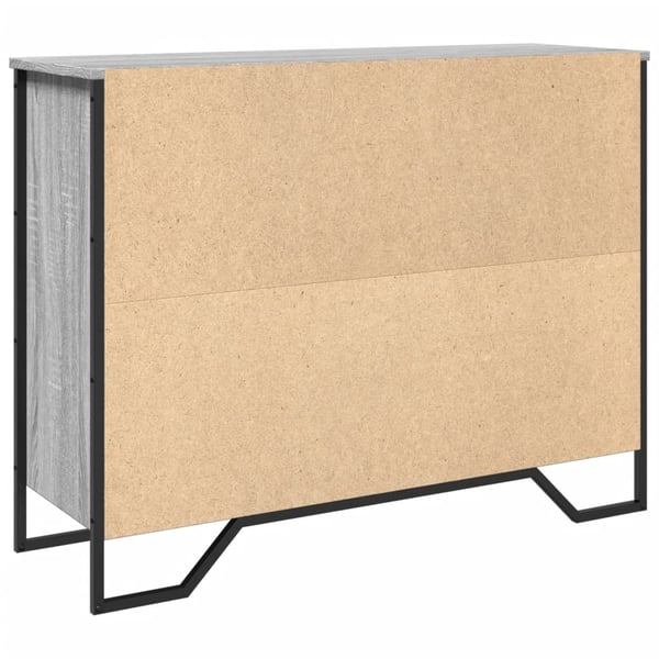 vidaXL Skjenk grå sonoma 97x32,5x74,5 cm konstruert tre