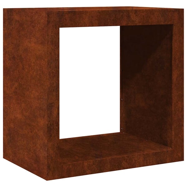 vidaXL Vedstativ 60x40x60 cm oksidert stål