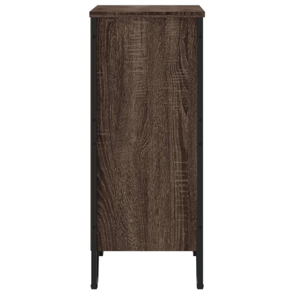 vidaXL Bokhylle brun eik 80x31x74,5 cm konstruert tre