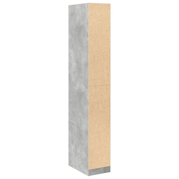 vidaXL Vaatekaappi betoninharmaa 30x50x200 cm lastulevy
