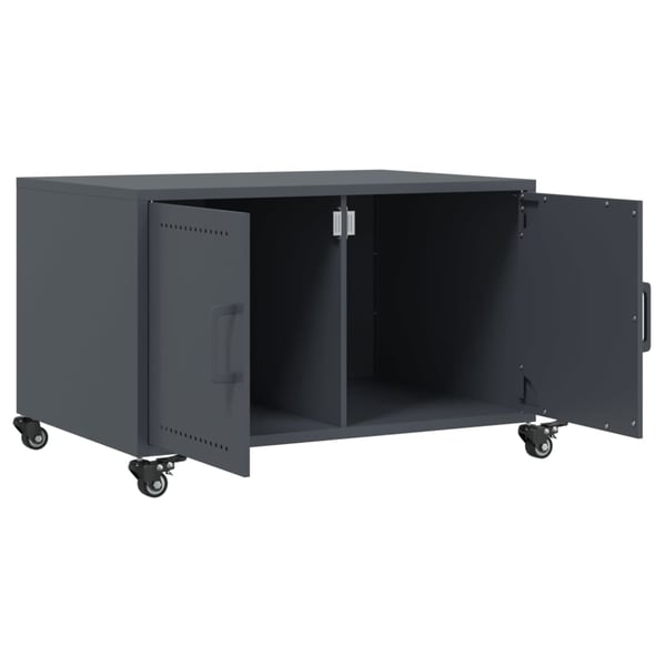 vidaXL sofabord 68x50x43,5 cm stål antracitgrå