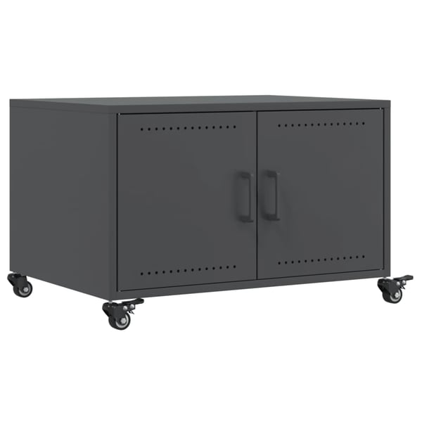 vidaXL sofabord 68x50x43,5 cm stål antracitgrå