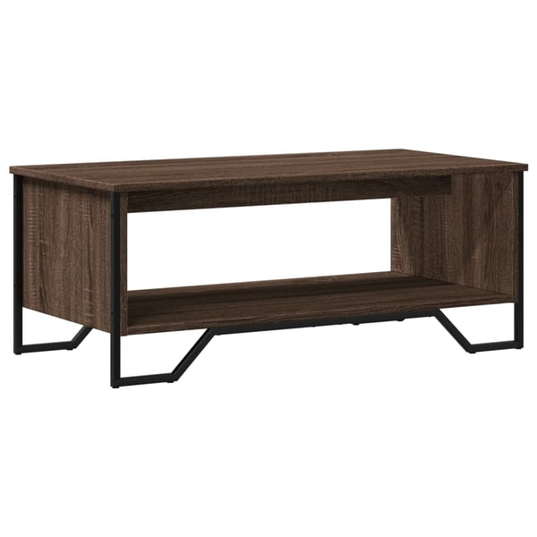 vidaXL Salongbord brun eik 100x51x40 cm konstruert tre