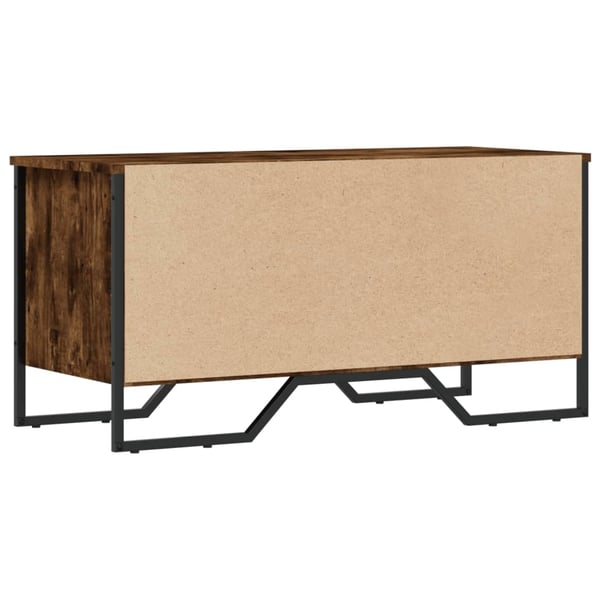 vidaXL Skohylle røkt eik 90x38x45,5 cm konstruert tre