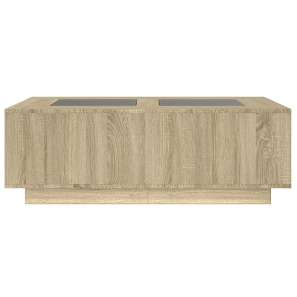 vidaXL Salongbord med Infinity LED sonoma eik 116x69x40 cm