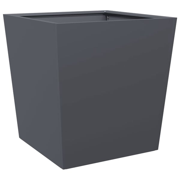 vidaXL plantekrukker 2 stk. 50x50x50 cm stål antracitgrå