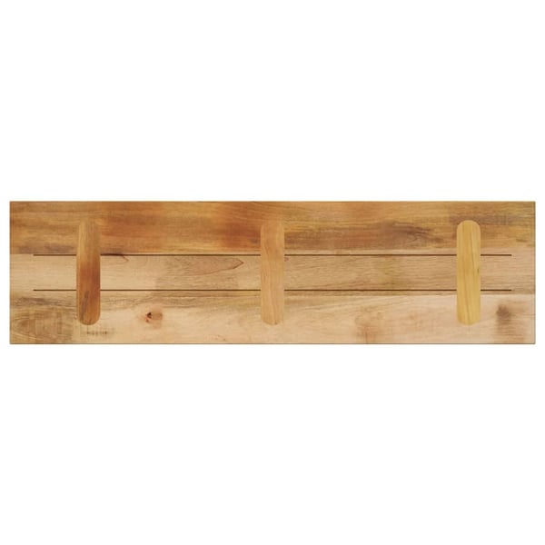 vidaXL Bordplate 100x30x3,8 cm rektangulær grovt heltre mango