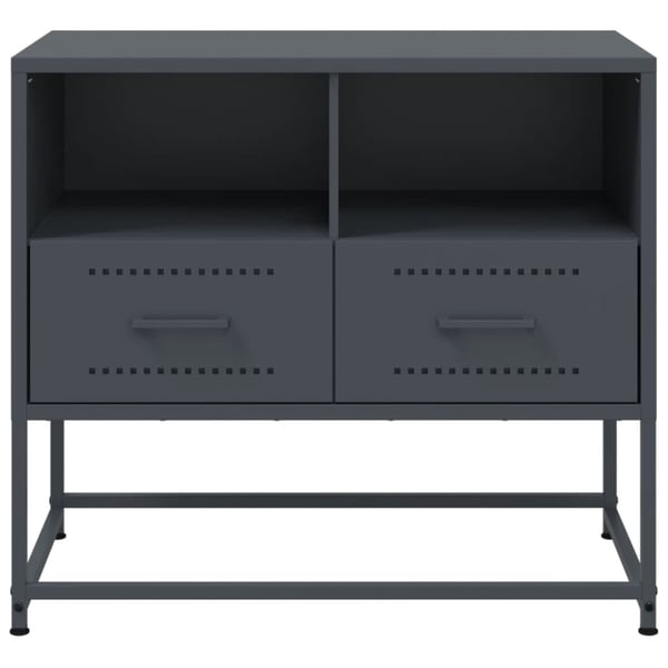 vidaXL TV-benk antrasitt 68x39x60,5 cm stål