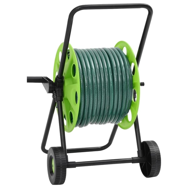 vidaXL Slangevogn grønn med slangefester 0,75" 30 m PVC