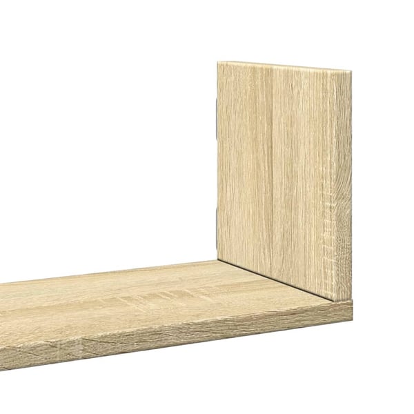 vidaXL Vegghyller 3 stk sonoma eik 58x18x18 cm sponplate