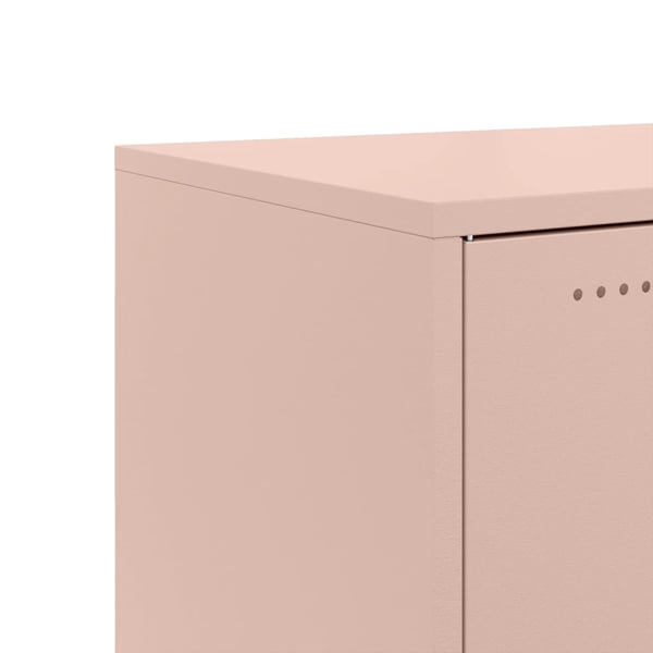 vidaXL Skjenk rosa 100,5x39x72 cm stål