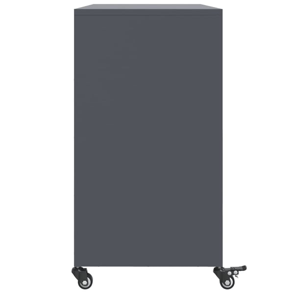 vidaXL Skjenk antrasitt 100,5x39x72 cm stål