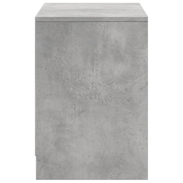 vidaXL TV-benk med LED betonggrå 100x34x50 cm konstruert tre