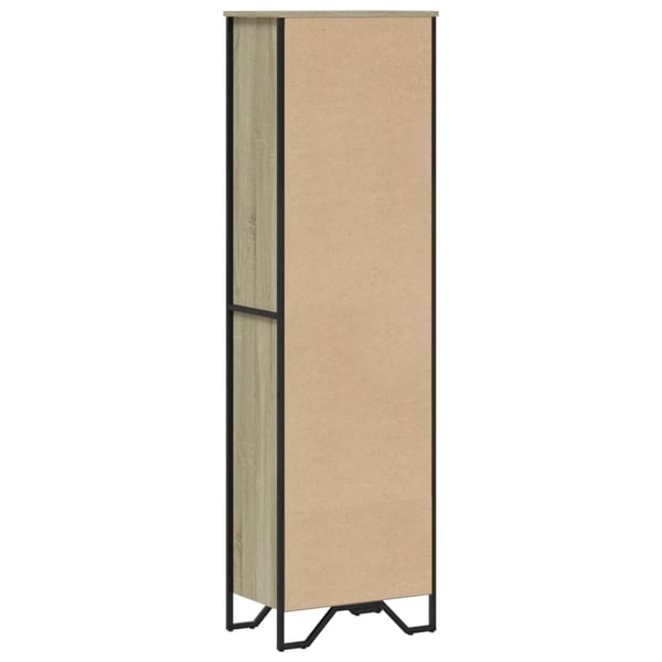 vidaXL Bokhylle sonoma eik 50x31x169 cm konstruert tre