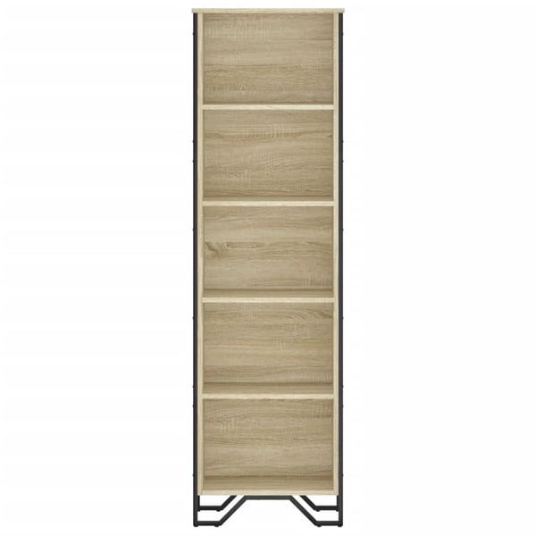 vidaXL Bokhylle sonoma eik 50x31x169 cm konstruert tre