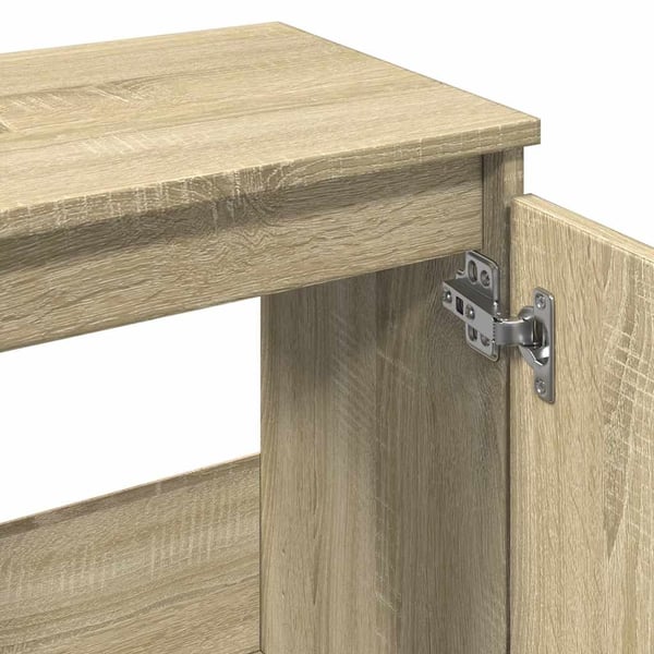 vidaXL Servantskap sonoma eik 65x33x60 cm konstruert tre