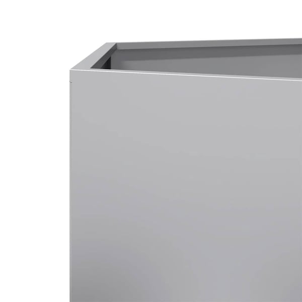 vidaXL Plantekasse sekskantet 138x120x45 cm galvanisert stål