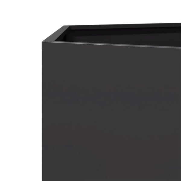 vidaXL plantekasse 138x120x45 cm sekskantet stål sort