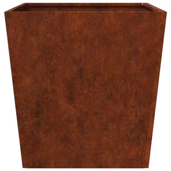 vidaXL Hageplanter 2 stk 50x50x50 cm oksidert stål