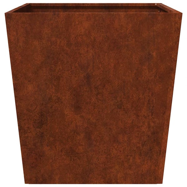vidaXL Hageplanter 2 stk 50x50x50 cm oksidert stål