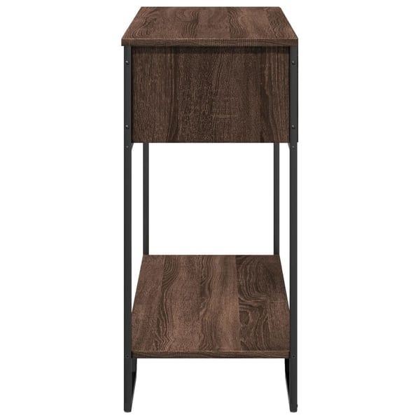 vidaXL konsolbord 100x35x74,5 cm konstrueret træ brun egetræsfarve