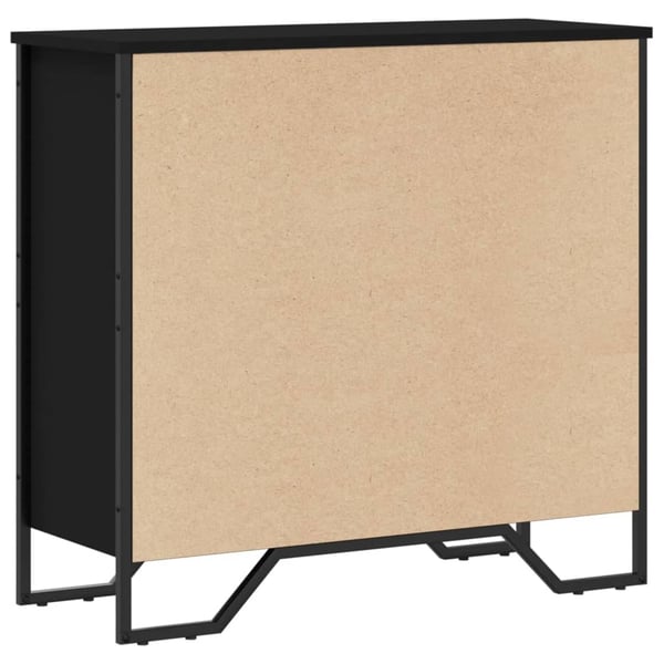 vidaXL Bokhylle svart 80x31x74,5 cm konstruert tre